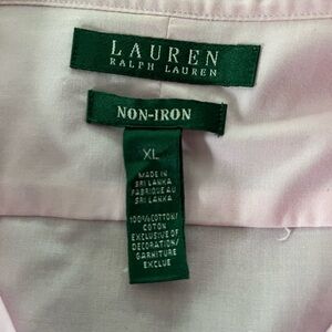 Lauren Ralph Lauren Soft Pink Non-Iron Cotton Shirt